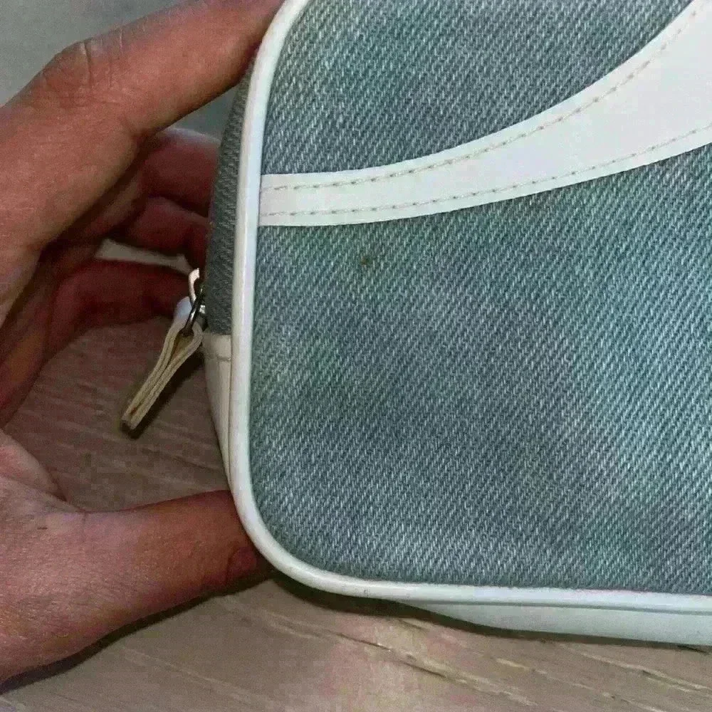 Dior Gray and White Cosmetic Pouch